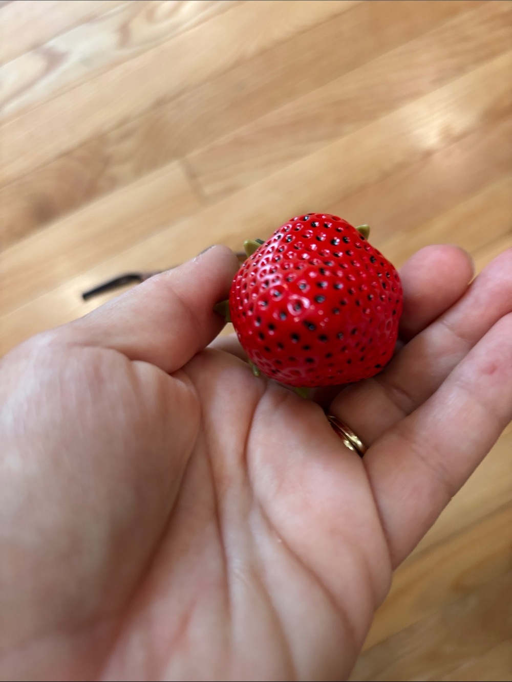 Tory Burch Red Strawberry Leather Bag Charm - Picture 4 of 7